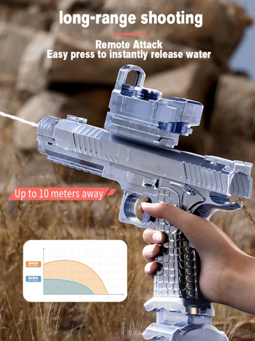 Pistolet à eau automatique, lumineux