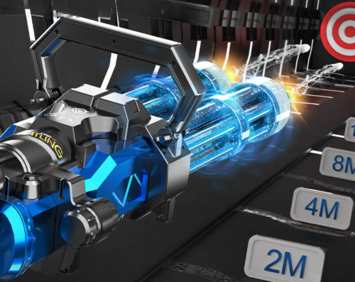 Double Barrel, pistolet à eau électrique automatique